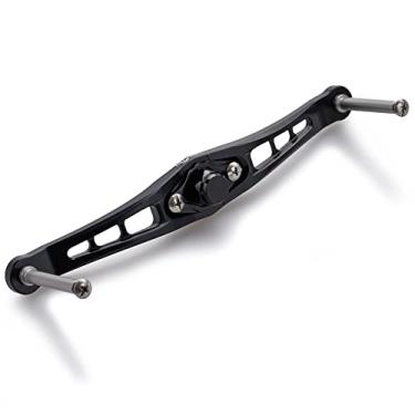 Imagem de HEIGHTEN Alça de molinete de pesca de 92 mm/120 mm sem maçaneta para Shimano Daiwa Baitcasting Reel Power Crank Acessório (120 mm, Preto) (0607)