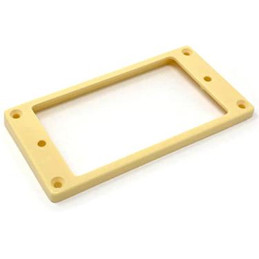 Imagem de Vintage Forge Anel de montagem para captador Humbucker de fundo plano creme, inclinado (5 mm-7 mm) compatível com guitarras Epiphone HR120F-CRM