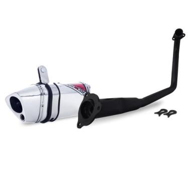 Imagem de Escape / Ponteira Coyote TRS 2 Way JUNIOR 20cm em Alumínio - CG 150 Ti