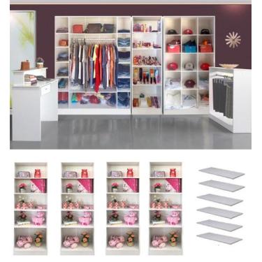 Imagem de Loja Completa + 4 Estantes De Prateleiras + 6 Prateleiras Magia Móveis