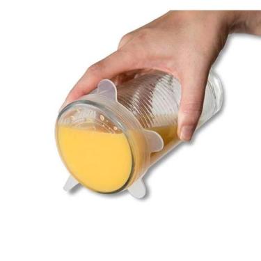Imagem de Kit 6 Tampas Panela Silicone Reutilizável Universal Elástica - Bc Bora