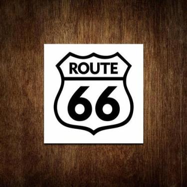 Imagem de Placa Decorativa De Carro - Route 66 Rota 66 18X18 - Sinalizo