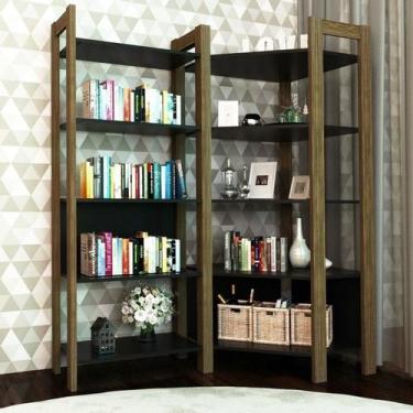 Imagem de Estante de Canto 5 Prateleiras 136cmx166cm AZ - Espresso Móveis