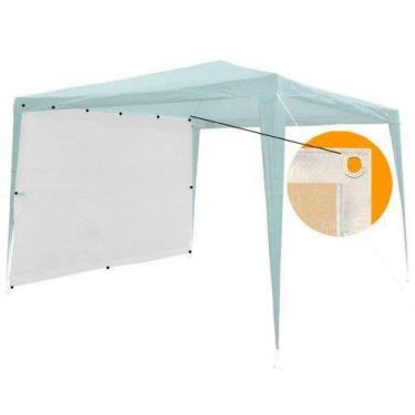 Imagem de Parede Fechamento Polietileno Branca 3x1.85 M Tenda Gazebo - CIKALA