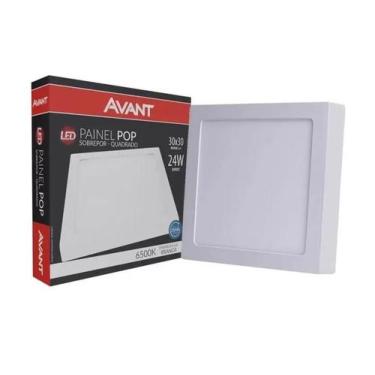 Imagem de Painel led quadrado sobrepor 24w 30cm 6500k avant