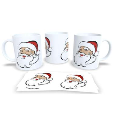 Imagem de Canecas de Porcelana Personalizadas Papai Noel - Estampa Sublimada, Mo