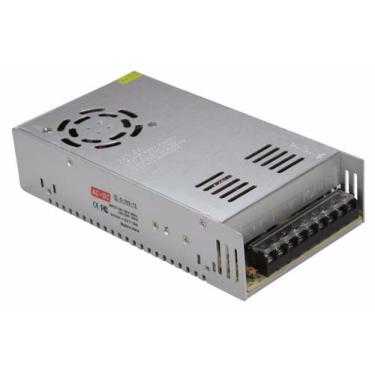 Imagem de Fonte Chaveada 12V 50A 600W Bivolt Som Cameras Cftv Fita Led - Import 