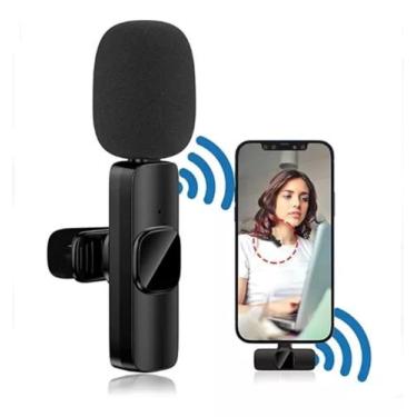 Imagem de Microfone Profissional De Lapela Anti Ruído Recarregável Plug Tipo C -