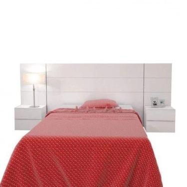 Imagem de Cabeceira Solteiro Apogeu com 2 Criados 2 Gavetas sem Espelho sem Led 