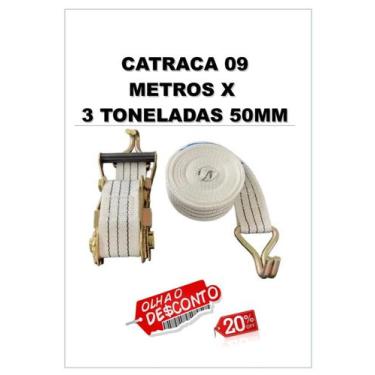 Imagem de Catraca 09 metros x 50mm 03 ton - MULTI FITAS 