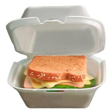 Imagem de Hamburgueira Copobrás Isopor Ch-002  C/10uni - Copobras