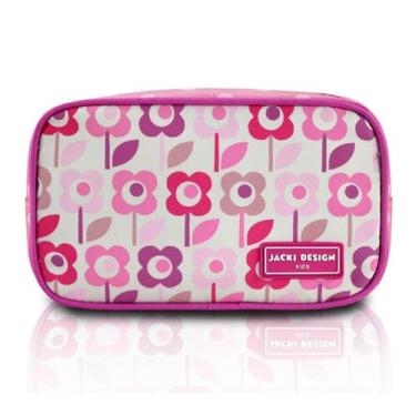 Imagem de Estojo Escolar Infantil Rosa Sapeka Jacki Design - M Rosa Flor