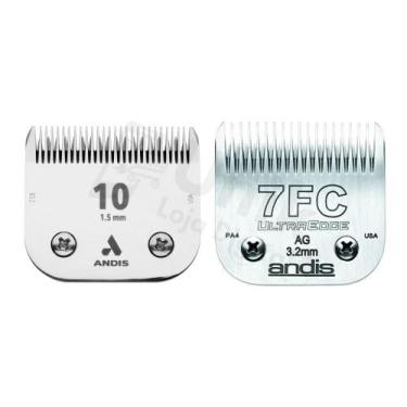 Imagem de Kit Lâmina de Tosa 10 + 7FC UltraEdge Andis Original
