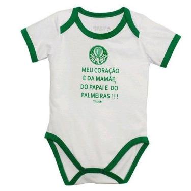 Imagem de Body Palmeiras Shield Branco e Verde - Reve Dor, P