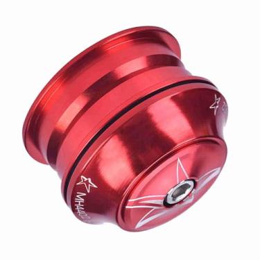 Imagem de ALUMÍNIO LIGA BICICLETA FRENTE FORK STEM HEADSET SUBSTITUIÇÃO TACKLE BICICLETA ACESSÓRIO para BICICLETA UNIVERSAL (Vermelho)