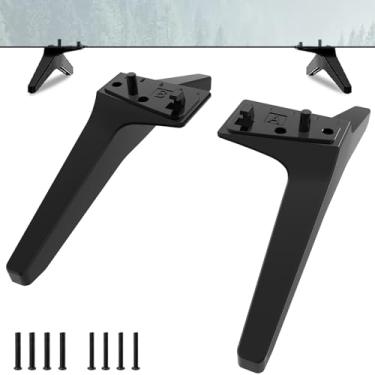 Imagem de Maozhren Suporte de TV 50 55 polegadas 50UQ/55UQ Series para LG TV Legs para 50UQ8100 50UQ81006LB 50UQ7070 50UQ7070ZUE 55UQ7590 55UQ7590PUB MAM643660 Pernas de substituição para LG TV, com parafusos