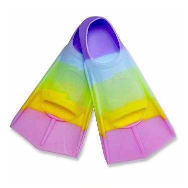 Imagem de Prsca Nadadeiras para Crianças, Nadadeiras Curtas para Jovens, Nadadeiras de Treinamento para Natação de Volta, para Crianças, Meninas, Meninos, Iniciantes