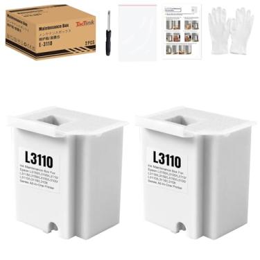 Imagem de TacTink Substituição de almofada de tinta residual para impressoras Epson Ecotank ET-2800 ET-2803 ET-2720 ET-2711 ET-4700 L3110 L3210 L3150 L3250 (pacote com 2)