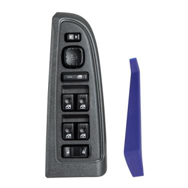 Imagem de Obaee Botão de controle e moldura Master Power Window com espelho dobrável compatível com Chevrolet Silverado Avalanche Suburban Tahoe 2003-2006, GMC Sierra Yukon, Escalade, substitui 15883319