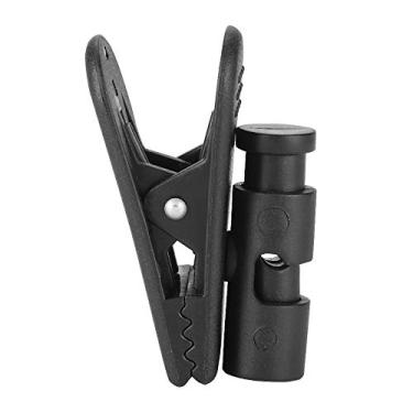 Imagem de Fone de Ouvido Fone de Ouvido Braçadeira Botão Giratório para Walkie Talkie Móvel Mp3 Preto 2 Peças Clipe Grande