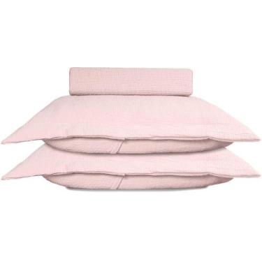 Imagem de Dohler Kit de Colcha Londres 3 peças - Queen 2.40X 2.50 - Rosa