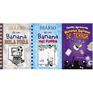 Imagem de KIT 3 LIVROS Diário de um Banana 16 BOLA FORA  + 15 Vai Fundo + Rowley