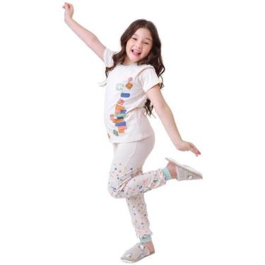 Imagem de Pijama infantil Unissex para Meninos ou Meninas, conjunto de roupas, m