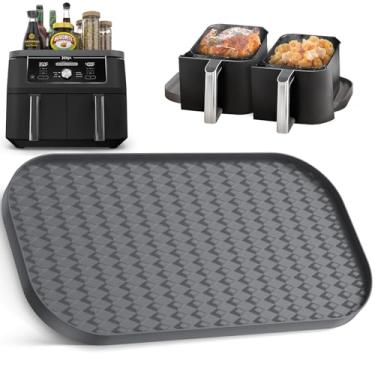 Imagem de Tapete superior de silicone para fritadeira de ar para Ninja DZ401 Foodi 10 litros - Protegendo superfícies, organização de garrafas de tempero e cesta quente de resfriamento, acessório multifuncional