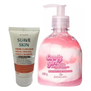 Imagem de Creme Clareador Axilas e Virilha Suave Skin + Gel Creme Hidrantante Be