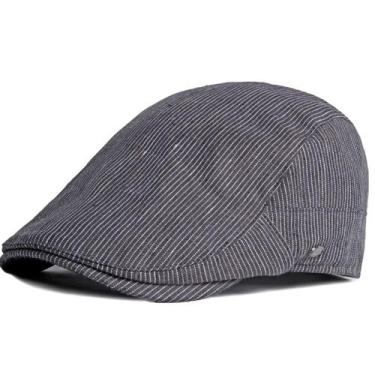 Imagem de Boina Casual Italiana Básica Plana Boné Unissex Moda Primavera Verão V