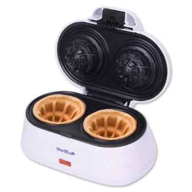 Imagem de Formador de Casquinhas de Waffle Dupla StarBlue - Branco - 1200W - Ide