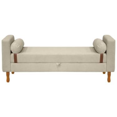 Imagem de Recamier Sapateira Baú Pietro para Cama Box King Size 195cm Bouclê - S