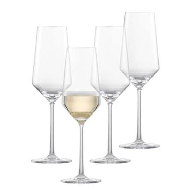 Imagem de ZWIESEL GLAS Taça de champanhe pura (conjunto de 4), taças de champanhe com ponta efervescente, copos de cristal Tritan laváveis na lava-louças, feito na Alemanha (293 g)