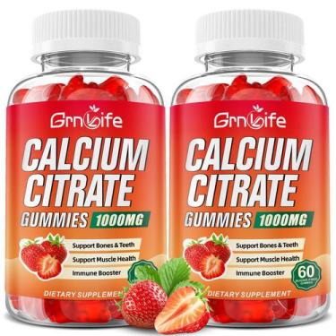 Imagem de Gomas de citrato de cálcio GrnLife 1000 mg sem açúcar 120 unidades