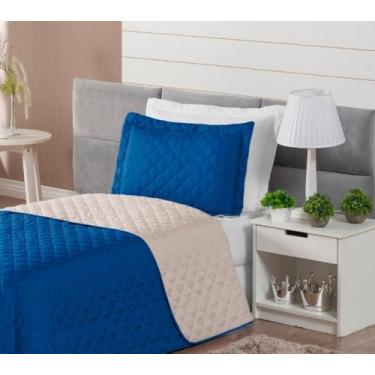 Imagem de Kit Cobre leito Realeza Solteiro Dupla Face Para Cama Box 2 Peças - S 