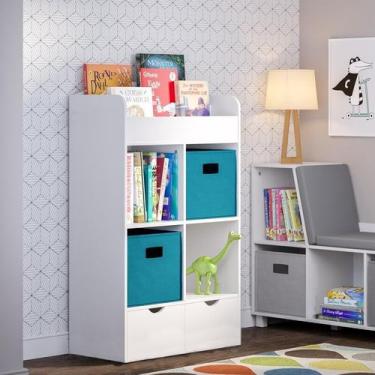 Imagem de Organizador Livreiro Infantil Com Gaveta Logan 100% MDF - WoodCore