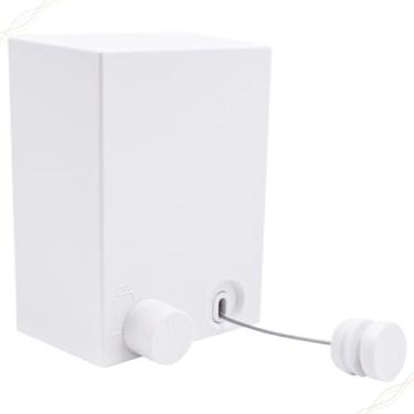 Imagem de Varal De Parede Retrátil Fio Aço Inoxidável Suporta Até 20kg(Branco)