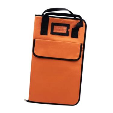 Imagem de Dynwave Bolsa de baqueta martelo castelo oxford pano de grande capacidade para adolescentes com bolsos grandes presentes de armazenamento versátil titular de, Laranja