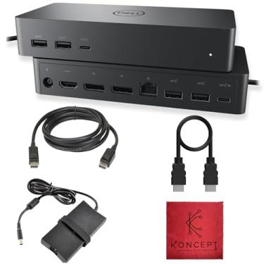 Imagem de Koncept Dell UD22 USB-C Docking Station - Universal Dell Dock Station Dual Monitor with 130 - HDMI + Display Port + USB Type-C Cable - Supports 4K Displays