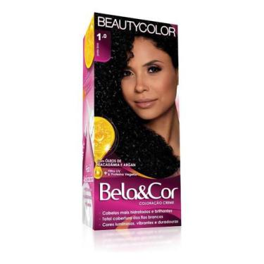 Imagem de Coloracao Bela&cor Tinta Cabelo 1.0 preto onix - Bela & Cor
