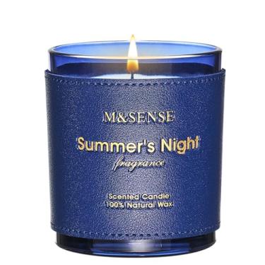 Imagem de M&SENSE Velas perfumadas de lavanda bergamota, cera de soja vegana, sem toxina, 293 ml, tempo de queima lenta de 42 horas, vela perfumada de pimenta, alta intensidade, aromaterapia purificadora de ar