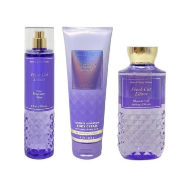 Imagem de Perfume Bath & Body Works Fresh Cut Lilacs com creme corporal 240 ml, 