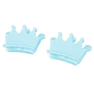 Imagem de Separador de unhas para manicure, suporte de caneta de silicone reutilizável em forma de coroa para salão de dedo (verde)