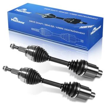 Imagem de Eixo dianteiro CV compatível com Dodge Ram 1500 2002 2003 2004 2005 2006 2007 2008 2009 2010 2011, 4WD esquerdo e direito (lado do motorista e passageiro) Conjunto de 2 pares de eixos