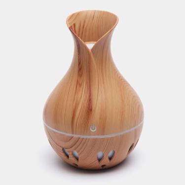 Imagem de Umidificador de Ar Ultrassônico Madeira Clara, Portátil, Aromatizador, Difusor de Aromas, Silencioso e Sofisticado