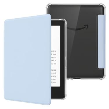 Imagem de Capa Para Kindle 11ª Geração 6” (Modelos 2022 e 2024 – C2V2L3 e RS23CV) – Proteção Leve e Rígida com Traseira Transparente – Auto Hibernação – Fechamento Magnético (Azul Bebê)