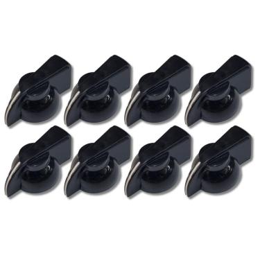 Imagem de Kit 8 Knob Chicken Head Amplificador Pedal Abs Preto