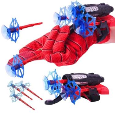 Imagem de Luva Homem Aranha Lança Dardos Infantil Brinquedo Spider Man - Artbrin