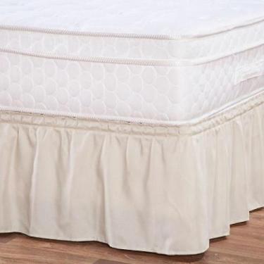 Imagem de Saia Box Renata Modelo Ajustável Cama Casal - Tabaco - De Casa Magazin