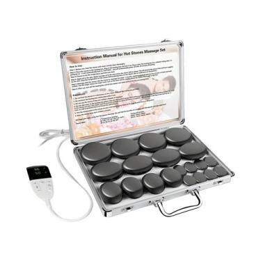Imagem de Conjunto De Massagem Com Pedra Quente Aquecida, Ajuste De Temperatura,